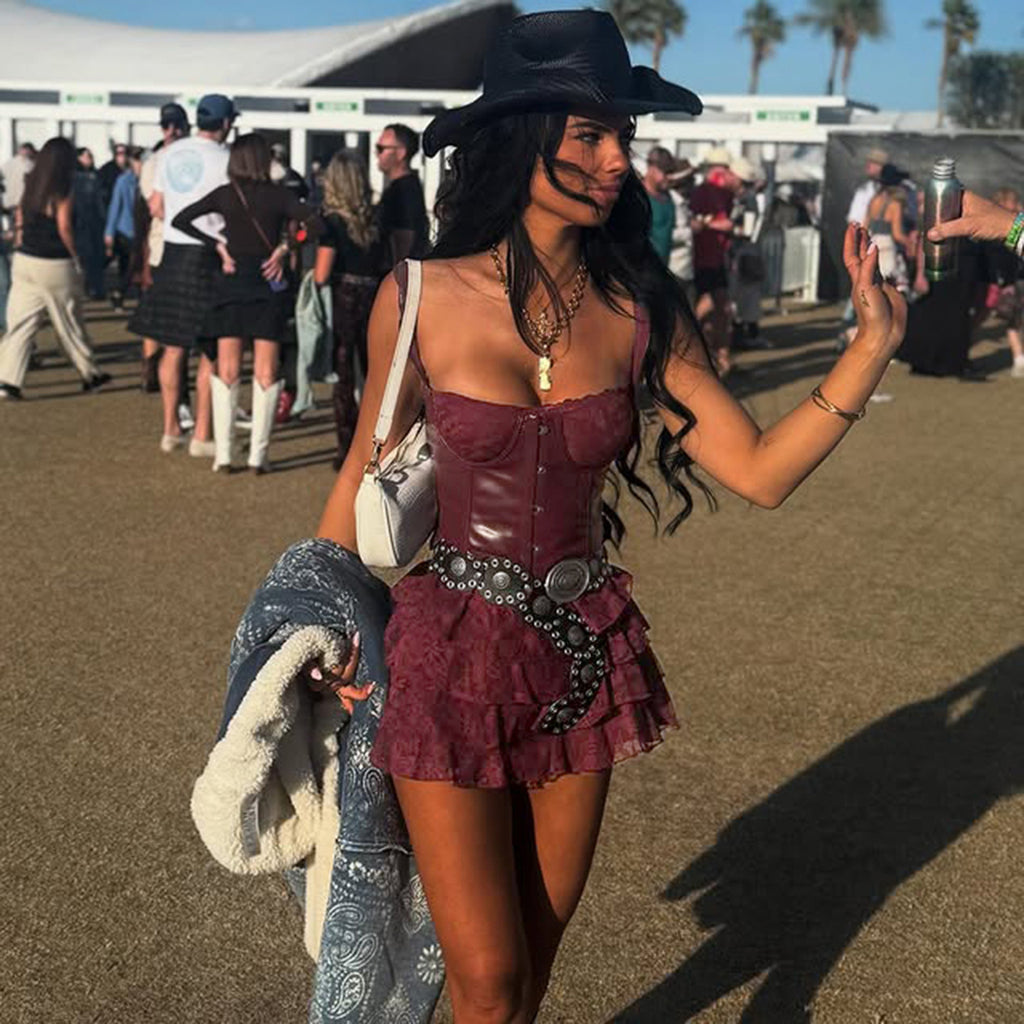 Sexy Lace Corset with Fluffy Cake Skirt