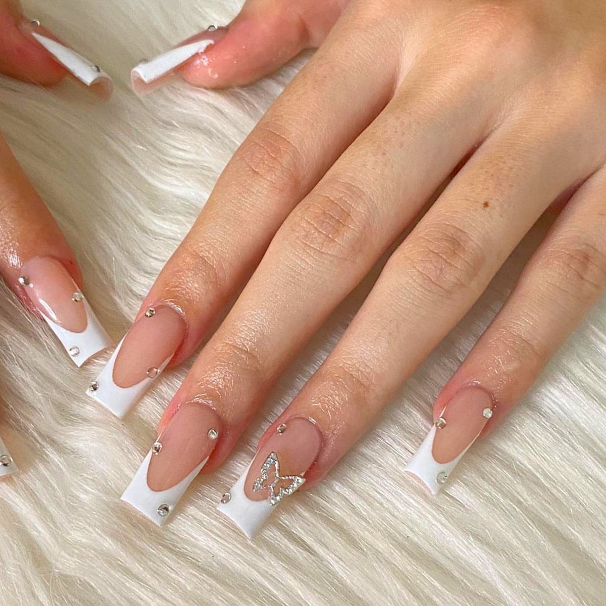 French-style nail extension wearable beauty set