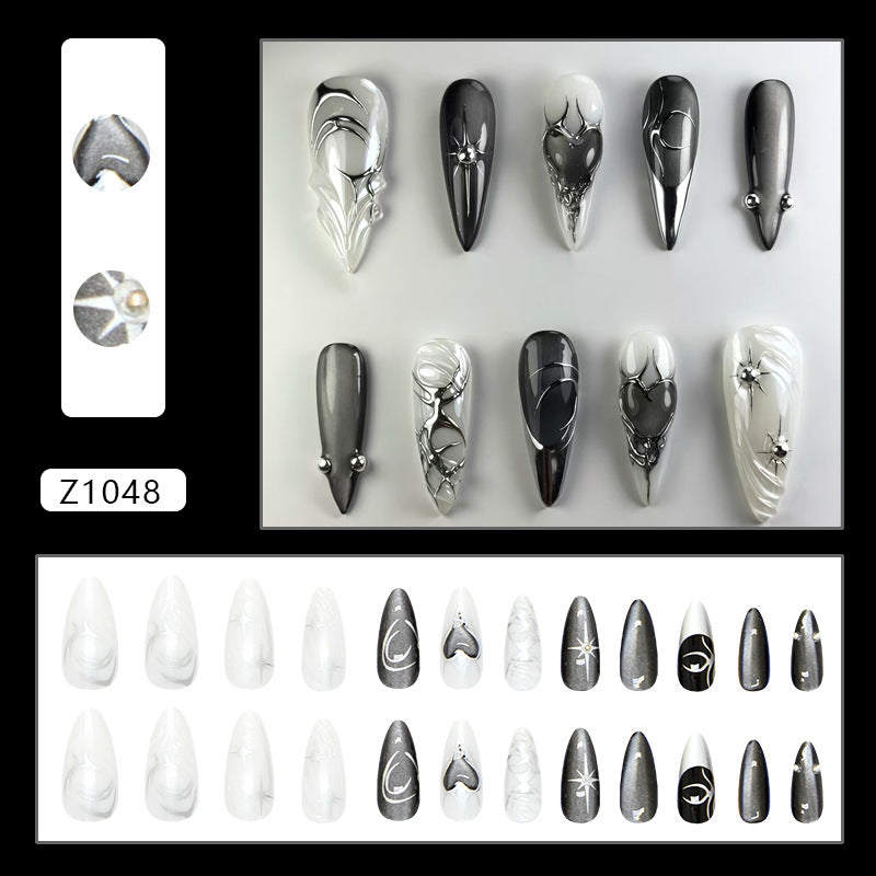 Black Cat Eye Press On Nails