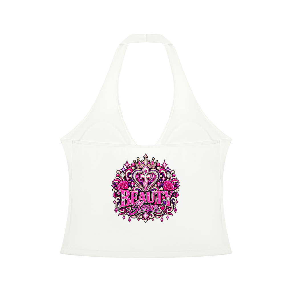 Women’s Ruched Halter Yoga Tank Top