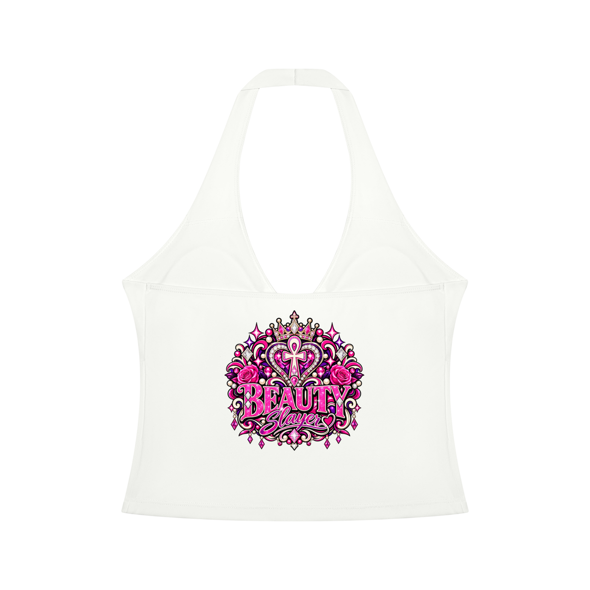 Women’s Ruched Halter Yoga Tank Top