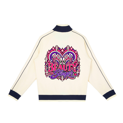 Color Block Raglan Sleeve Zip Track Jacket