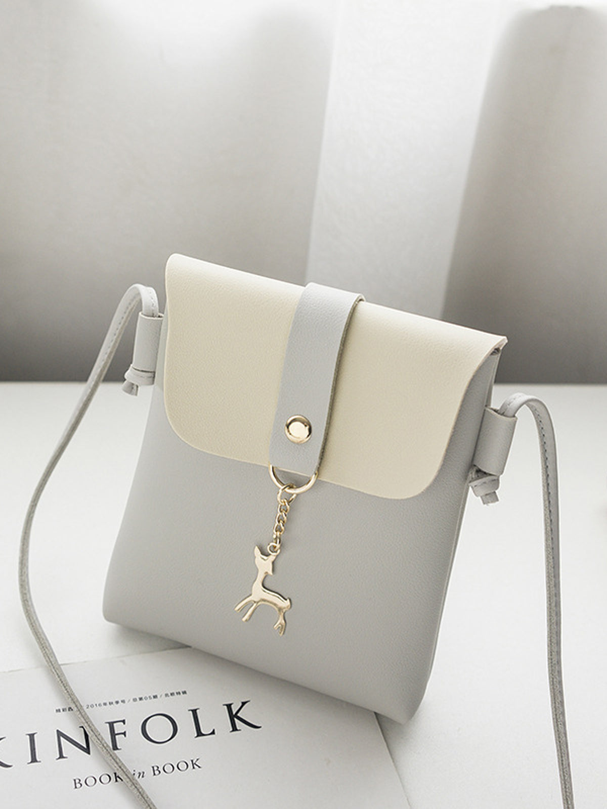 Coin Purse Summer Vertical Small Square Bag Fawn Shoulder Fancy Crossbody Bag Women's Small Bag Mini Mobile Phone Bag