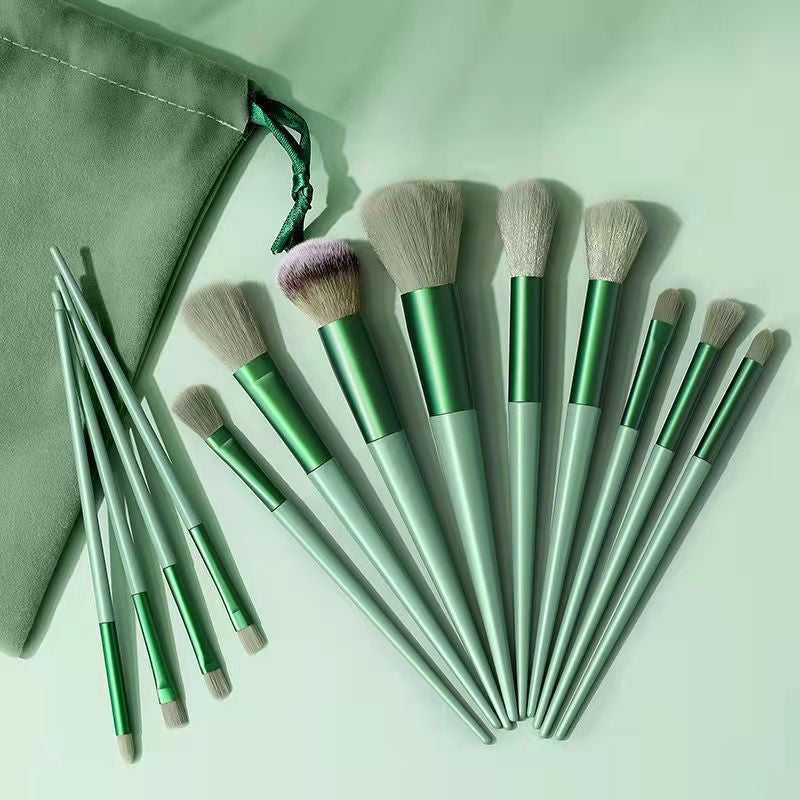 13-Piece Makeup Brush Set: Eyeshadow Brushes and Blush Brushes