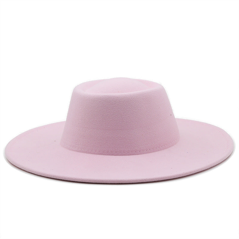 Unisex Wide Brim Woolen Hat