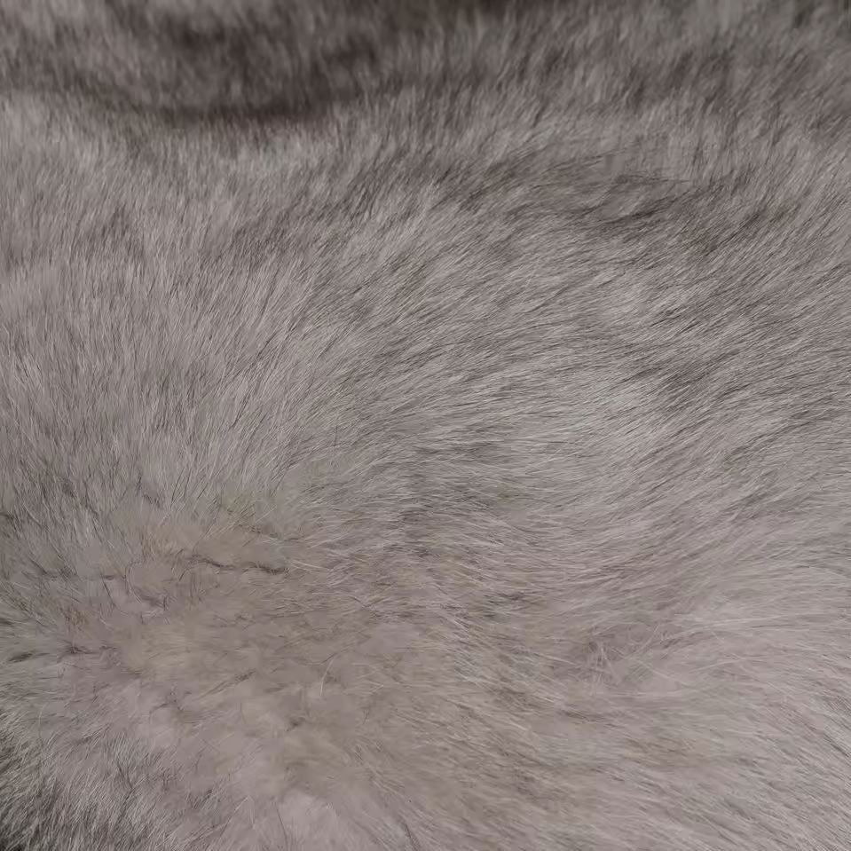 Womens Imitation Fur Jacket Short Warm V-Neck Faux Fur Coat