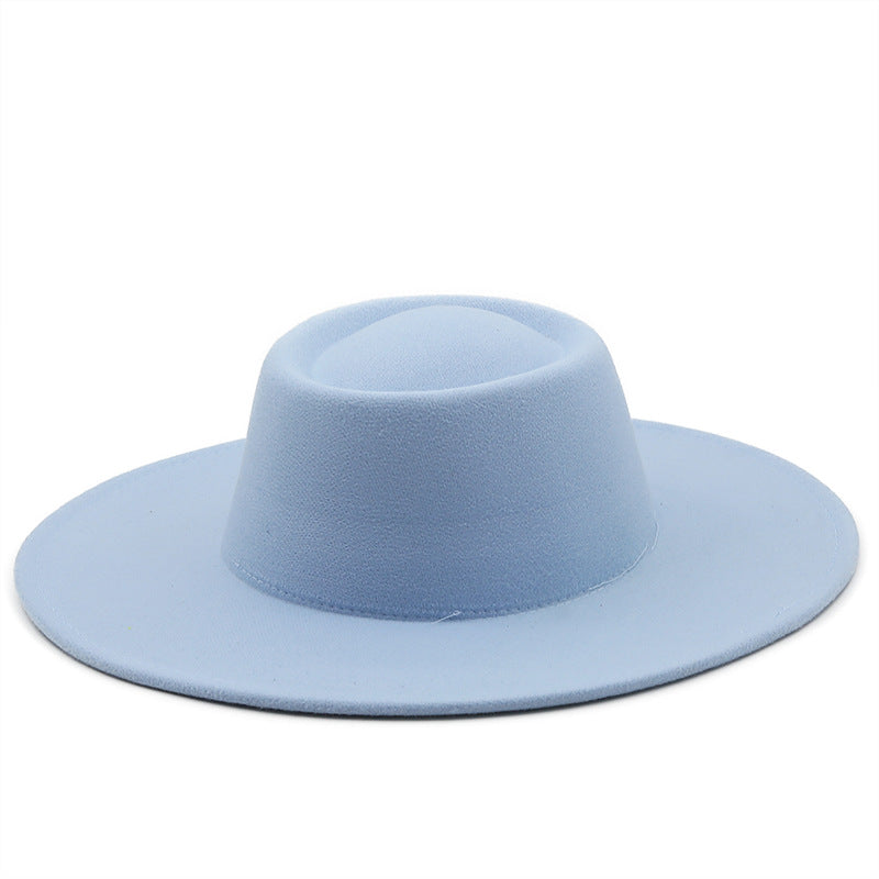Unisex Wide Brim Woolen Hat