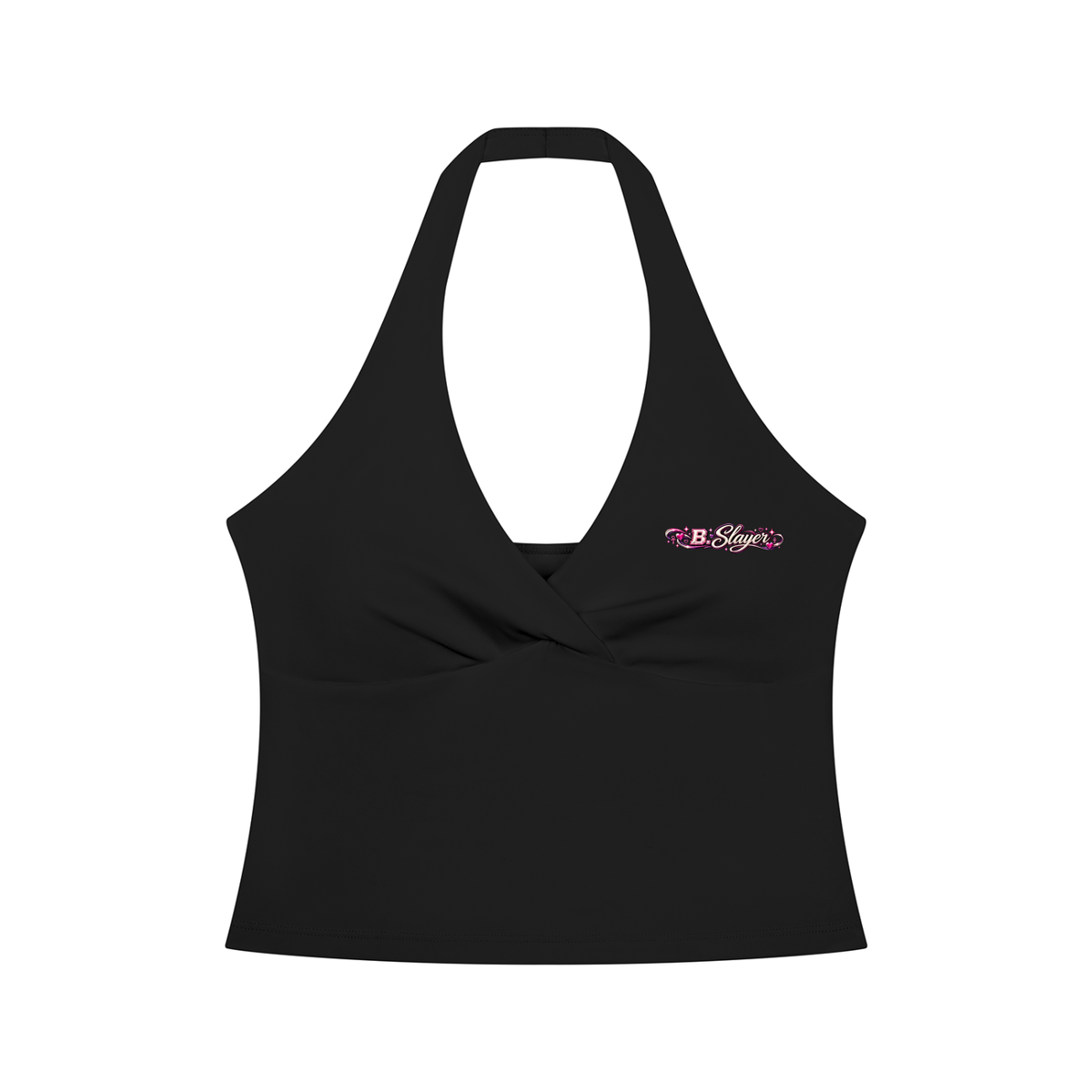 Women’s Ruched Halter Yoga Tank Top