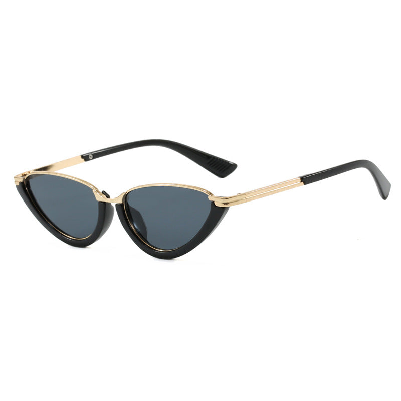 Triangle Cat-Eye Sunglasses for Women Ins Internet Celebrity Street Photography Sunglasses European and American Fashion Trendy Sunglasses High-End