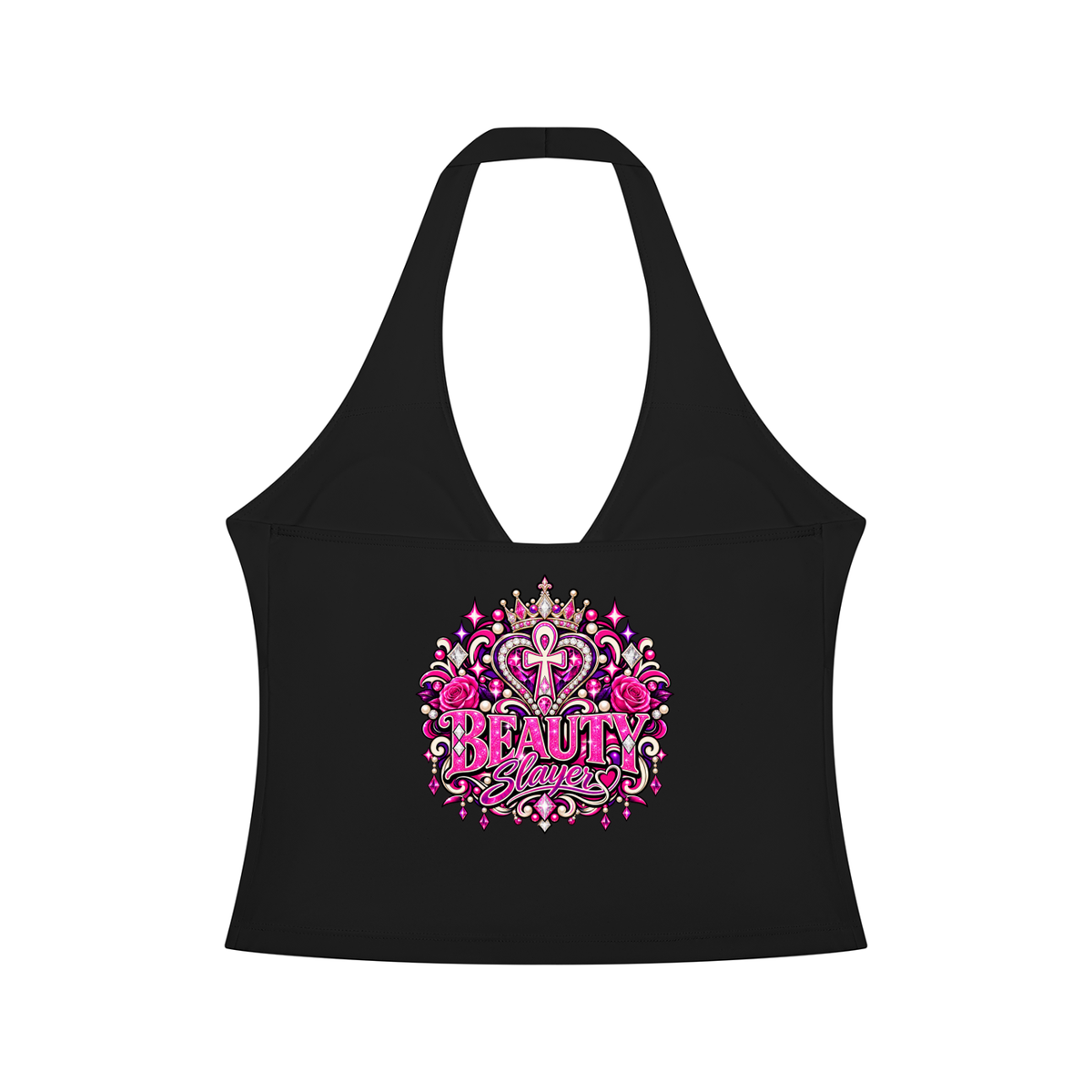 Women’s Ruched Halter Yoga Tank Top