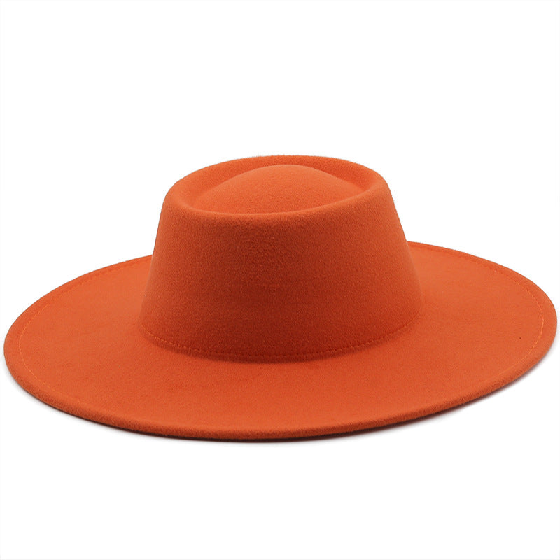 Unisex Wide Brim Woolen Hat