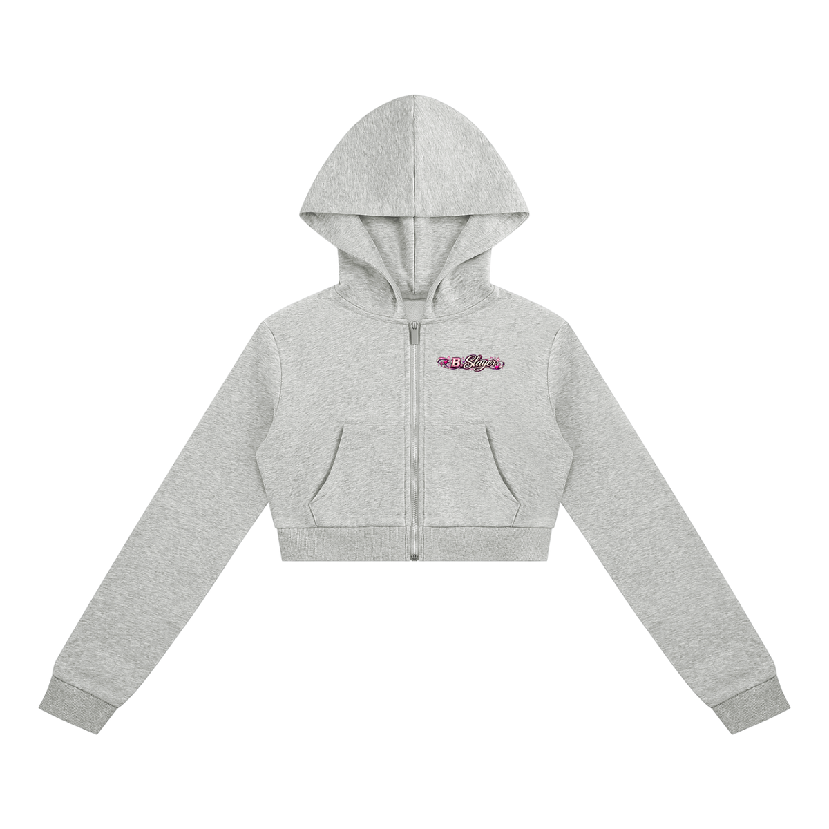 Women's Cropped Full Zip Hoodie