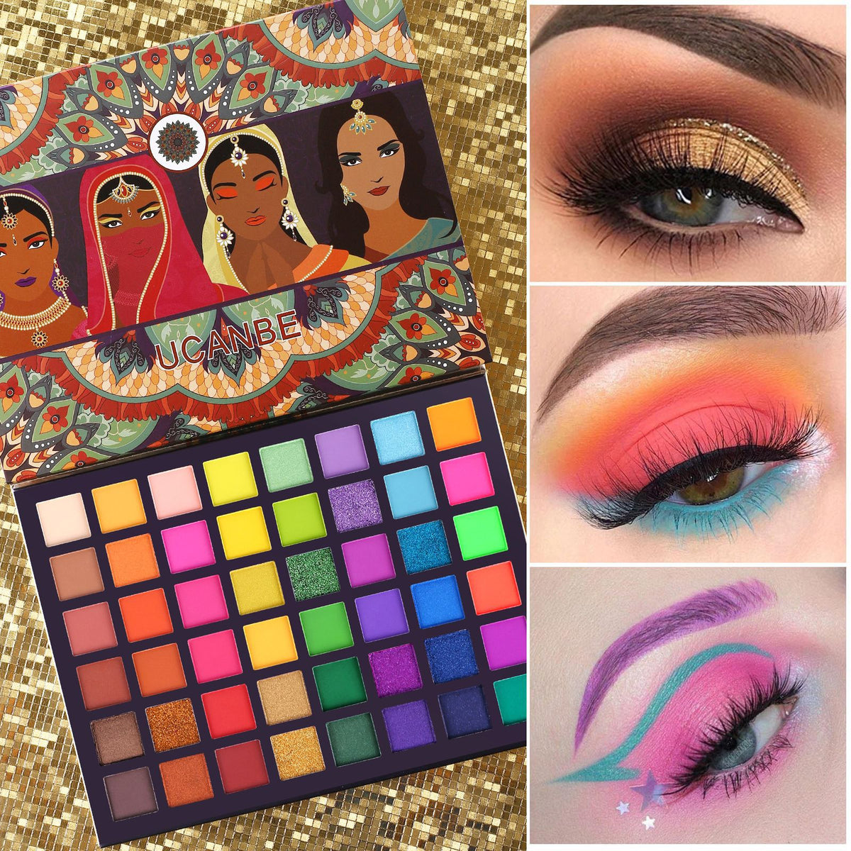 48-color soft-gloss matte eyeshadow palette