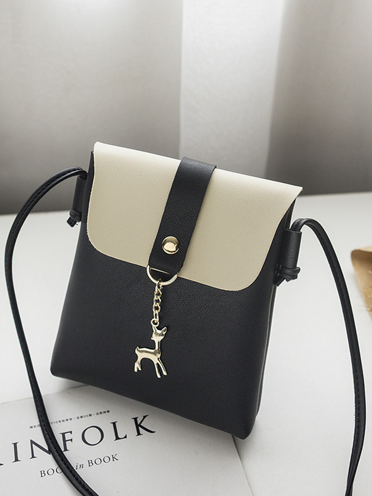 Coin Purse Summer Vertical Small Square Bag Fawn Shoulder Fancy Crossbody Bag Women's Small Bag Mini Mobile Phone Bag