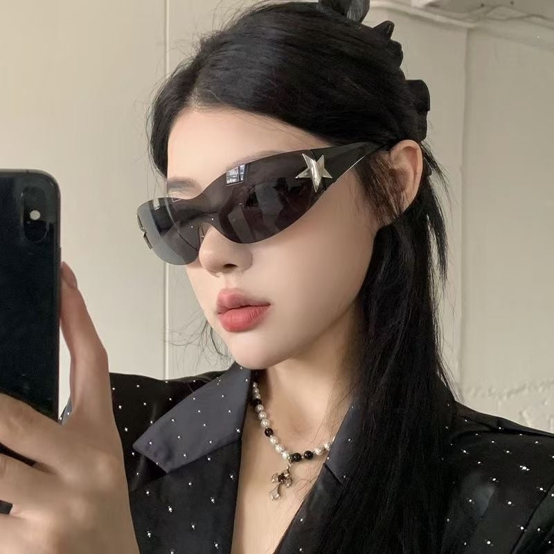 Frameless Five-Corner Star Sunglasses