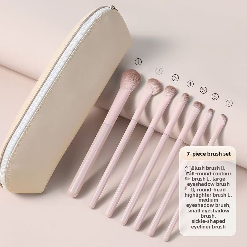 13-Piece Portable Makeup Brush Set Soft Artificial Fiber Bristles with Bag for Eyeshadow Blush Foundation