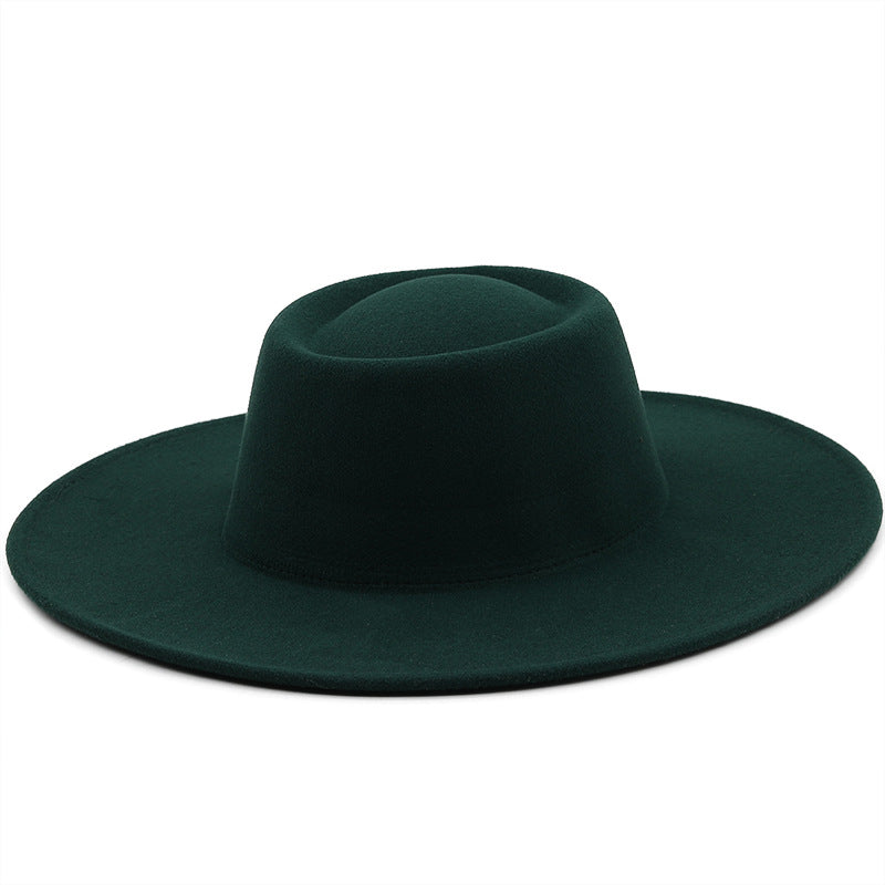 Unisex Wide Brim Woolen Hat