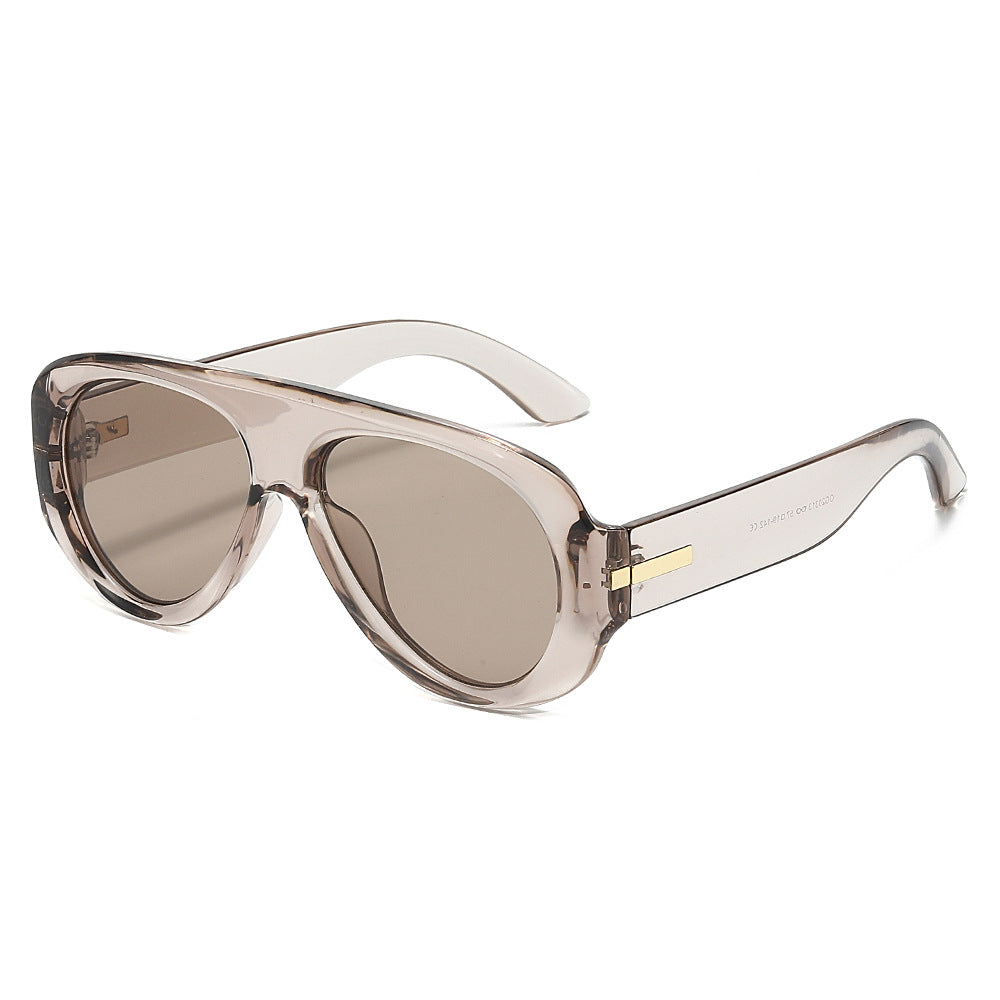 Toad-Shaped Large Frame UV400 Sunglasses