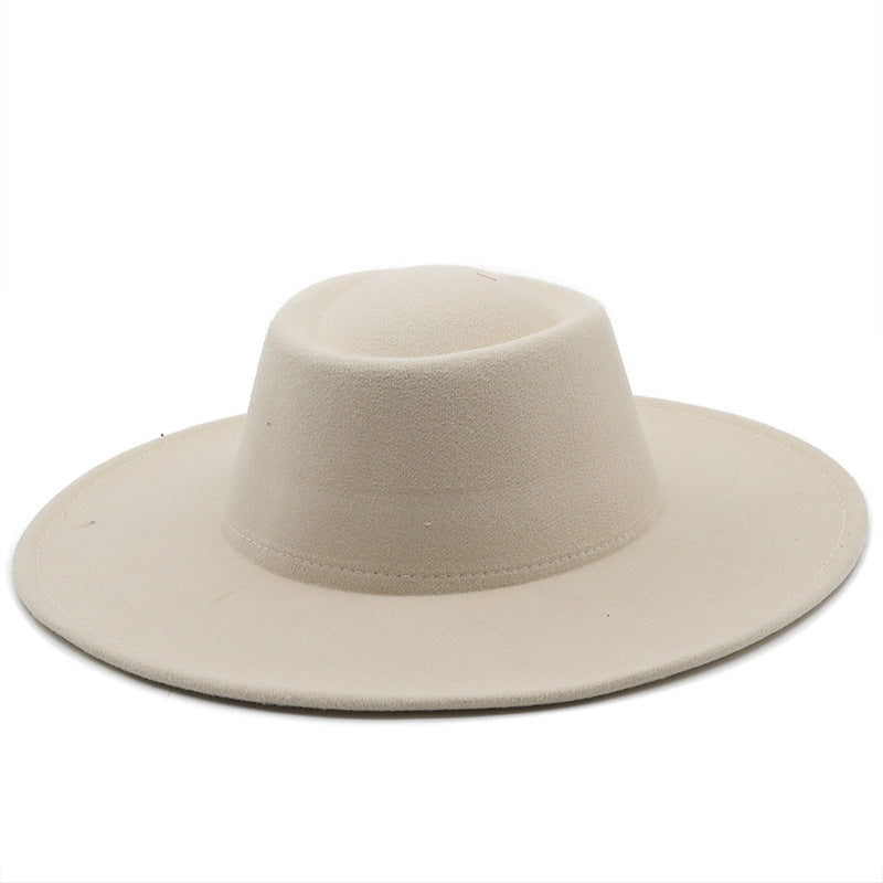 Unisex Wide Brim Woolen Hat