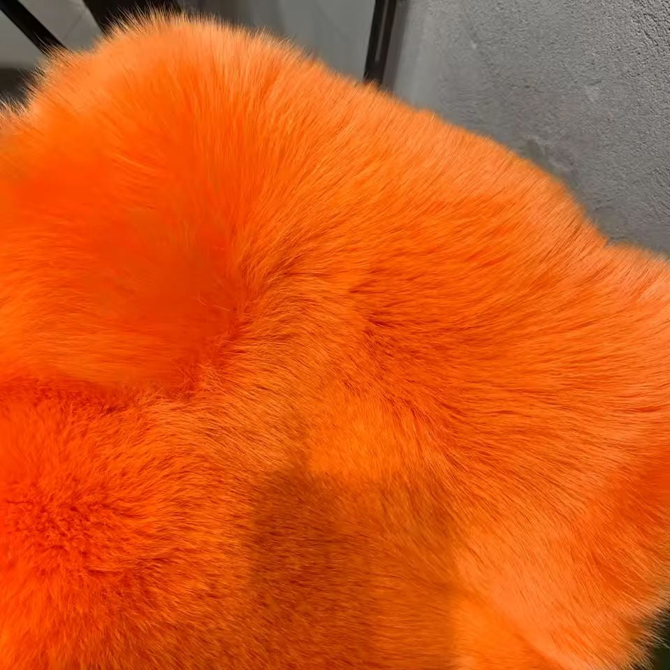 Womens Imitation Fur Jacket Short Warm V-Neck Faux Fur Coat
