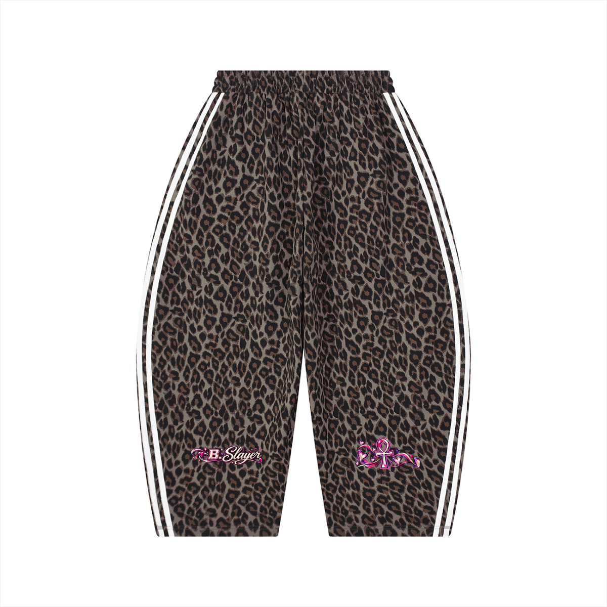 Beauty slayer Unisex Leopard Barrel Leg Sweatpants
