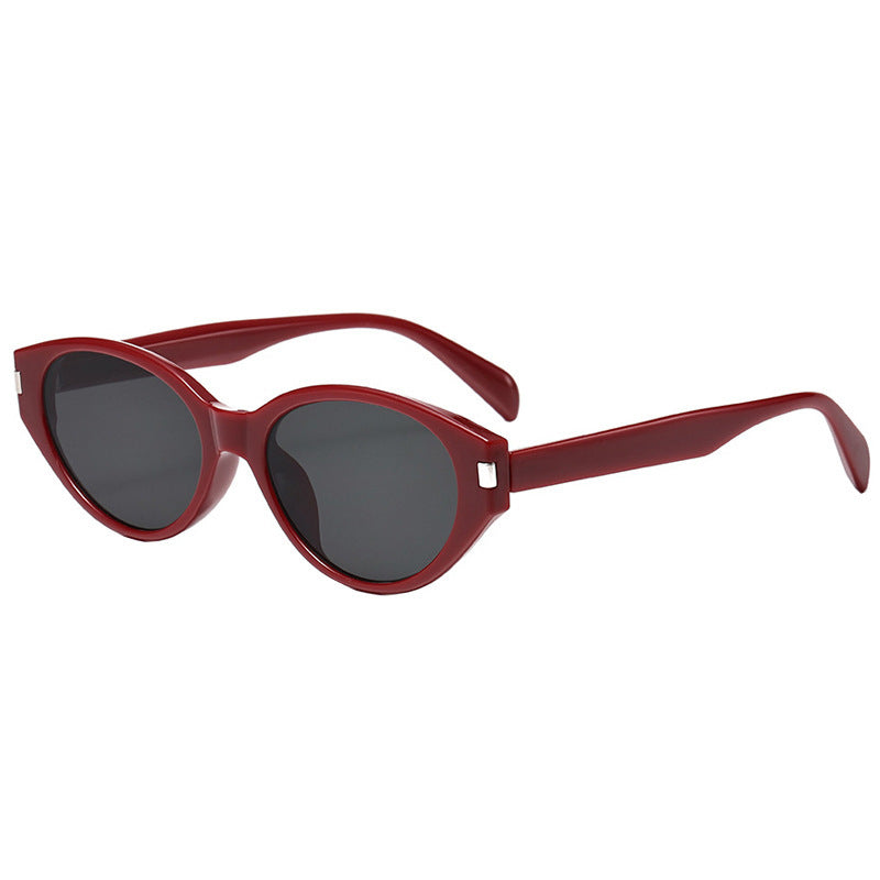 Retro small frame cat-eye folding sunglasses