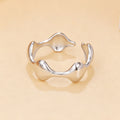 Geometric Open Ring Stainless Steel Jewelry