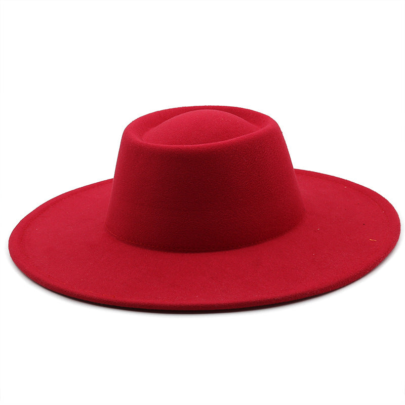 Unisex Wide Brim Woolen Hat