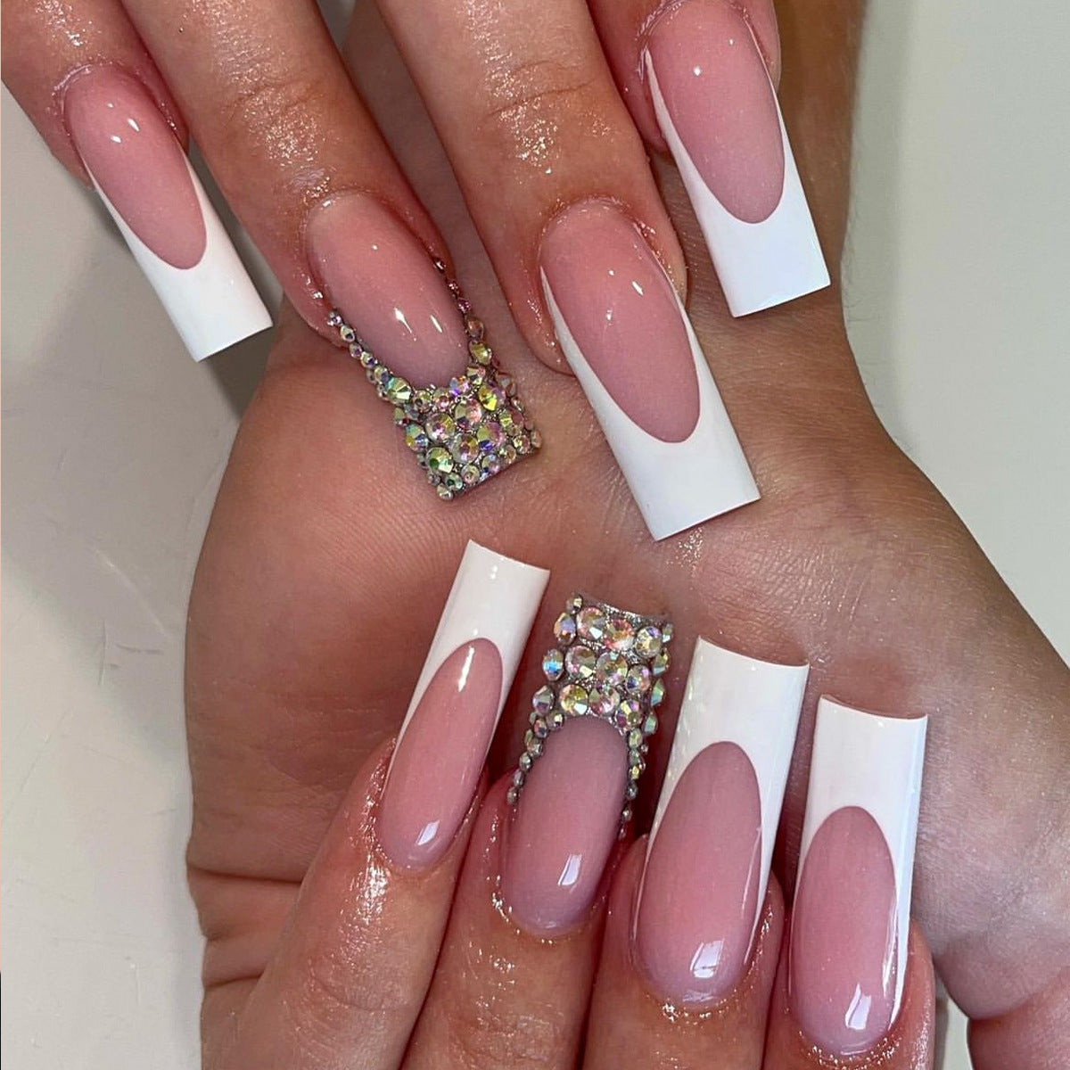 French-style nail extension wearable beauty set