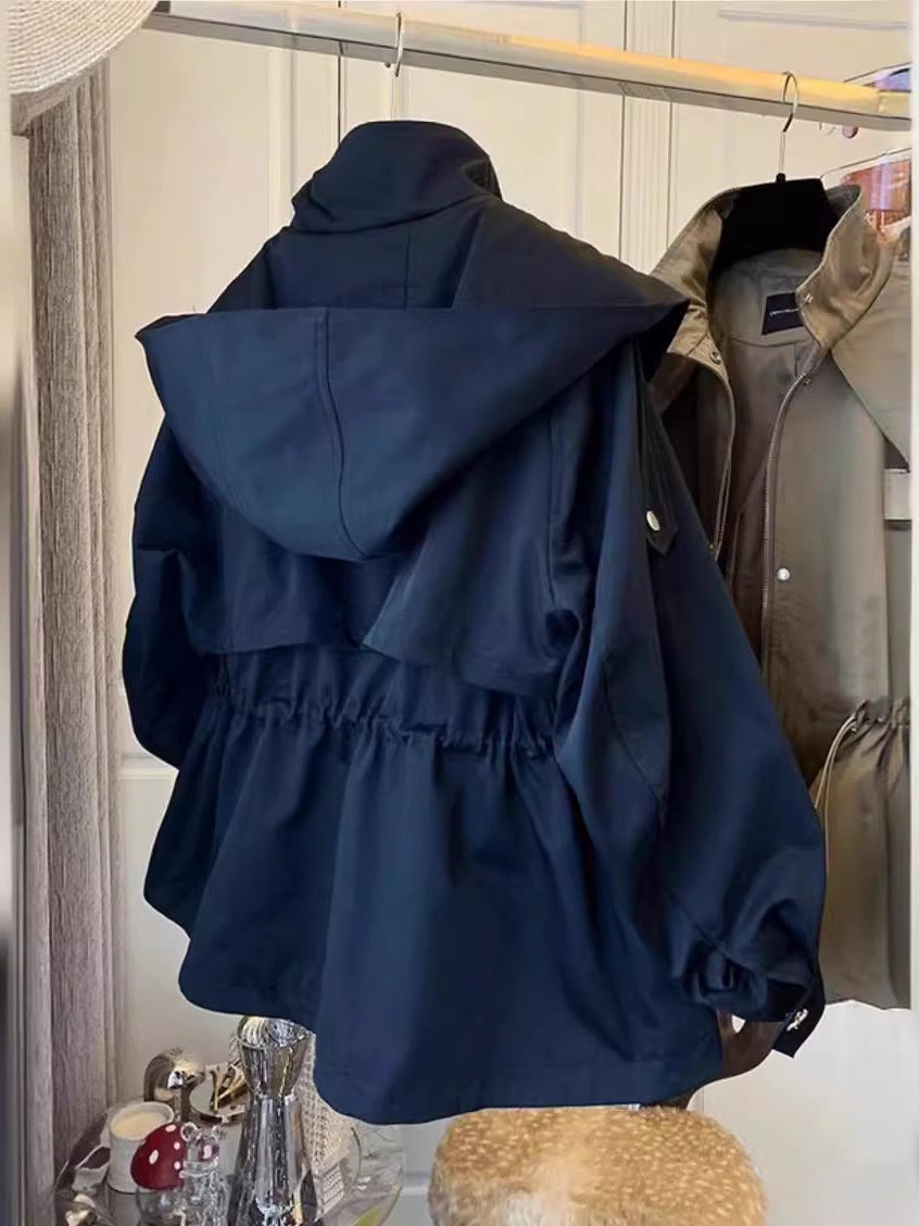 Turtleneck zip-up jacket