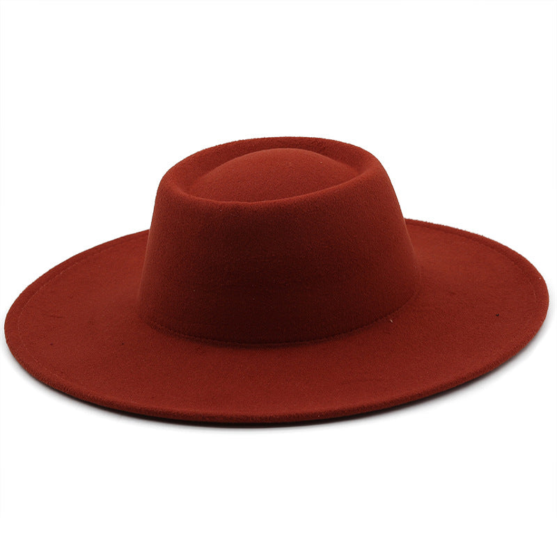 Unisex Wide Brim Woolen Hat