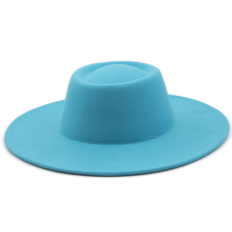 Unisex Wide Brim Woolen Hat