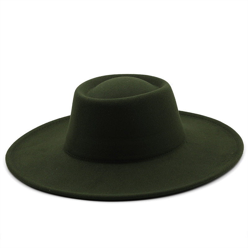 Unisex Wide Brim Woolen Hat