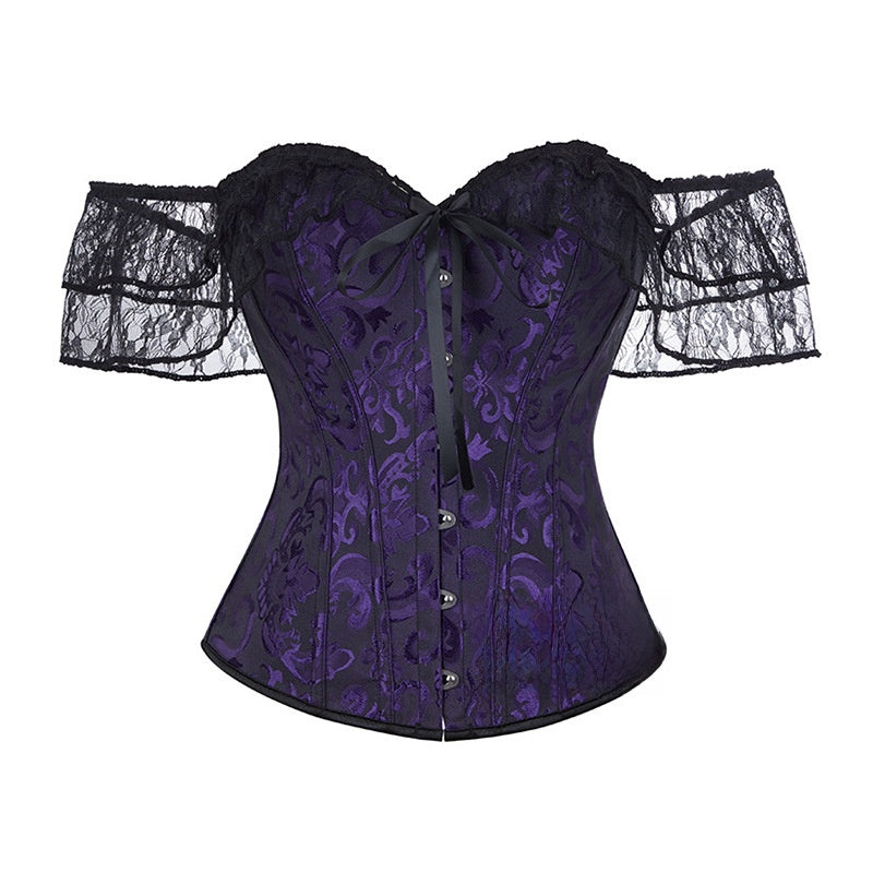 Fishbone Corset Bustier Tummy Control Shapewear Lace Underbust Corset