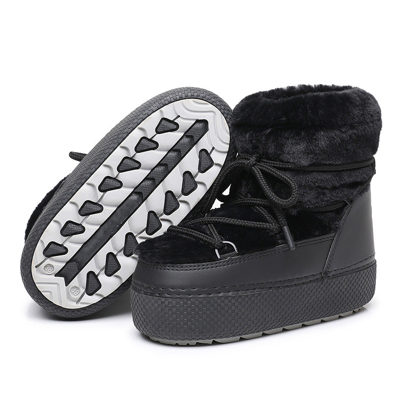 Women Winter Snow Boots Short Plush Warm Waterproof Platform Boots