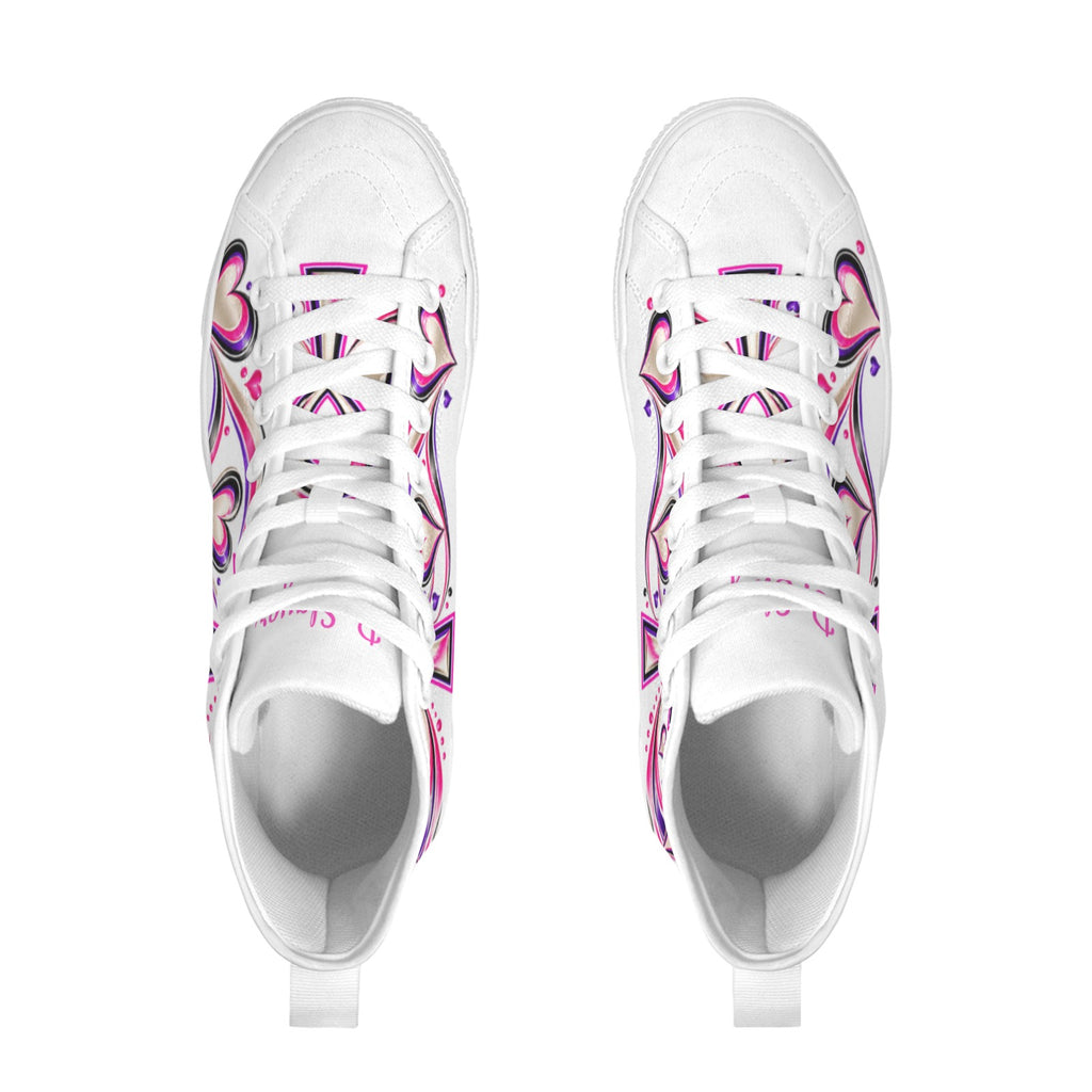 Beauty Slayer™ Royal Ankh High-Top Canvas Sneakers