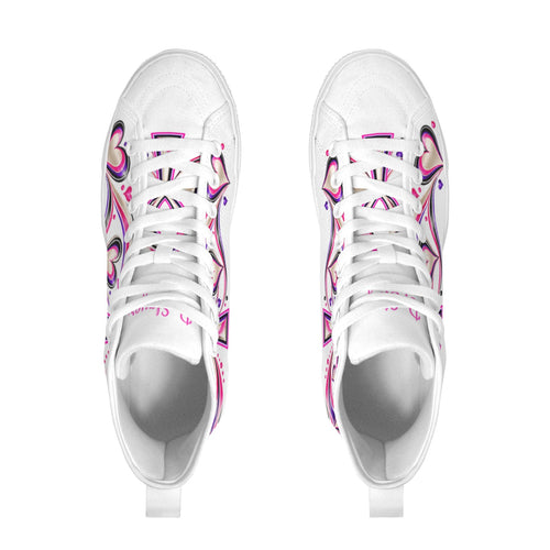 Beauty Slayer™ Royal Ankh High-Top Canvas Sneakers