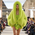 Women's Faux Fur Hooded Cloak Coat