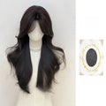 Full Head Cover Women's Long Curly Hair Daily Black Brown