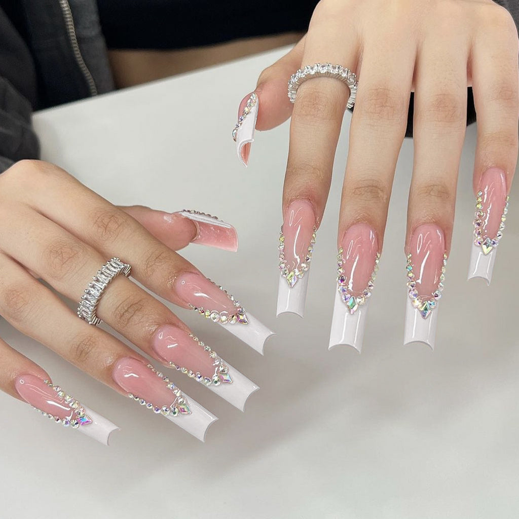 French-style nail extension wearable beauty set