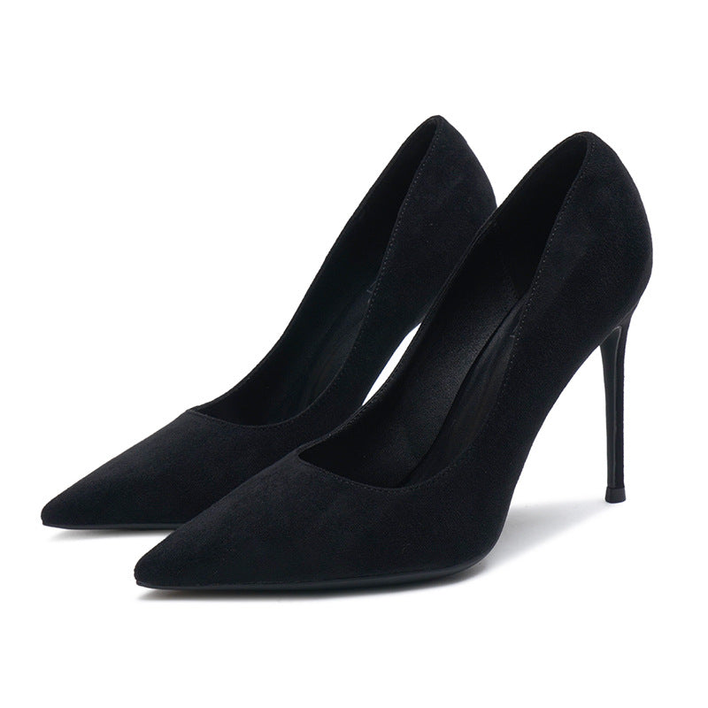 Elegant Suede Stiletto Heels for Women