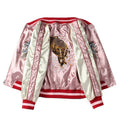 Women's Reversible Embroidered Tiger Fuji Baseball Jacket Loose Vintage
