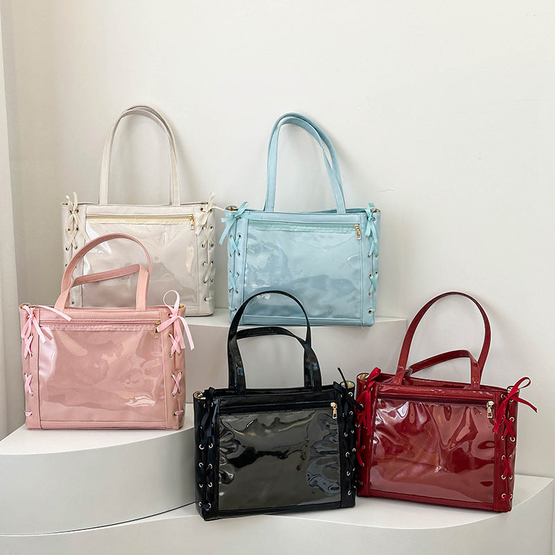 Japanese-style trendy ribbon purse