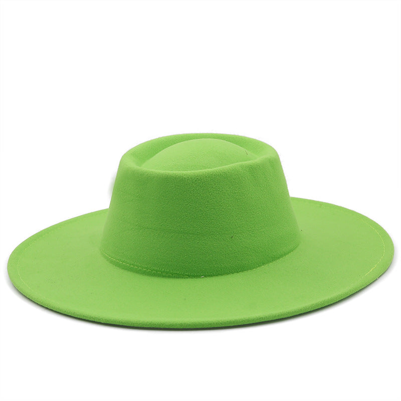 Unisex Wide Brim Woolen Hat