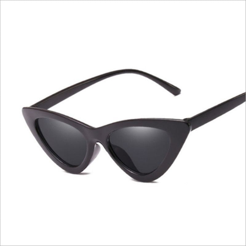 Vintage triangle cat-eye sunglasses female sunglasses
