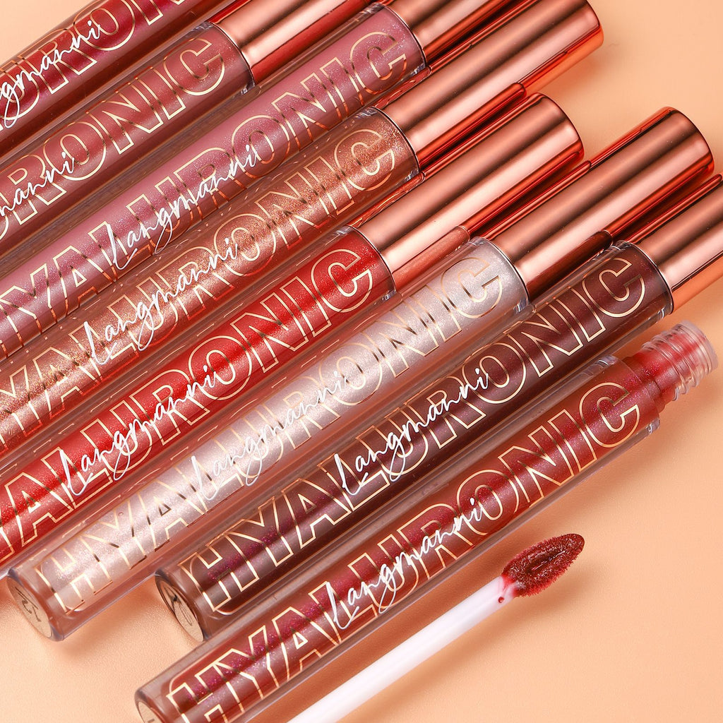 Hyaluronic Acid Glitter Lip Gloss Set