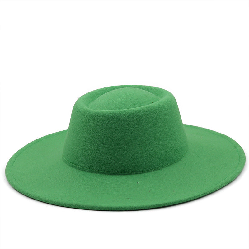 Unisex Wide Brim Woolen Hat