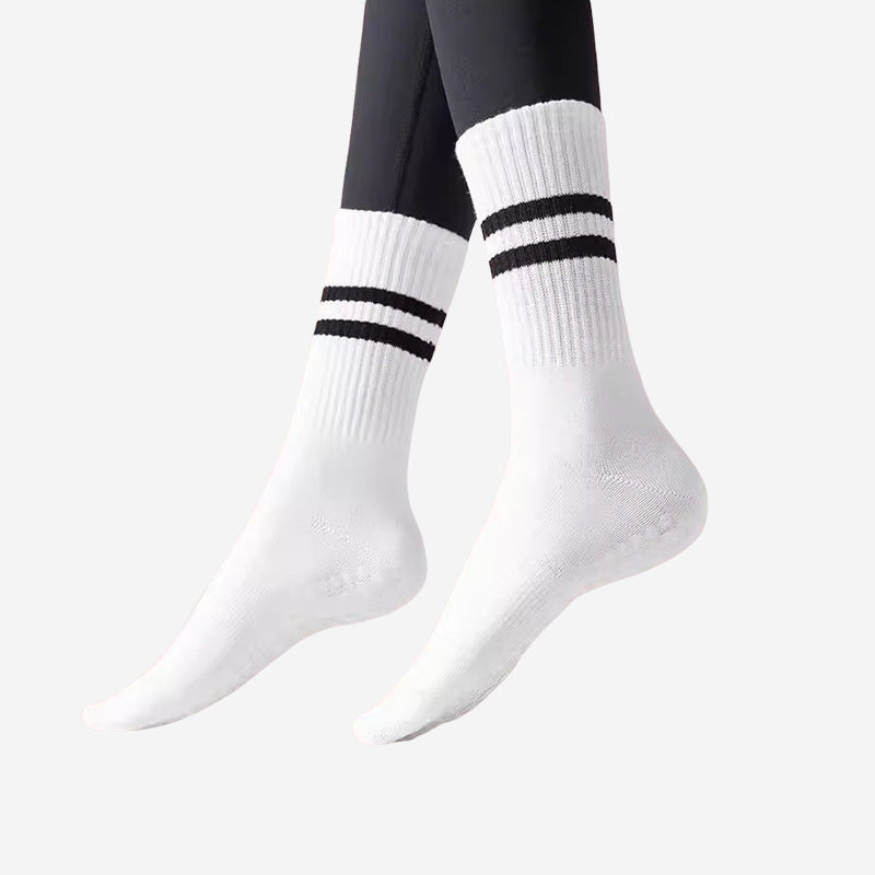 Womens Striped Non-Slip Yoga Socks