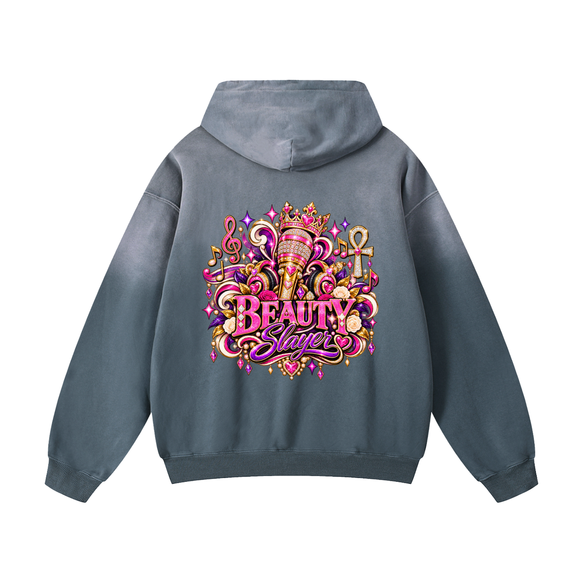 Beauty Slayer Sunfade Oversized Hoodie