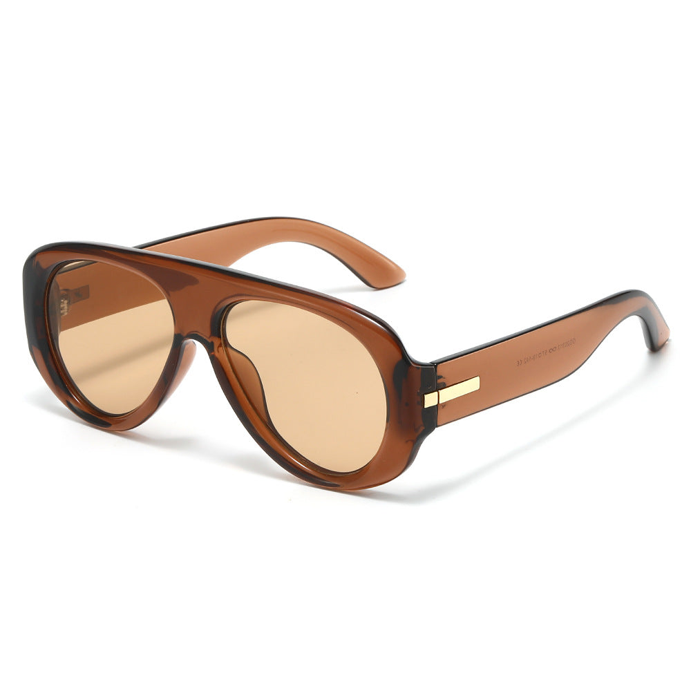 Toad-Shaped Large Frame UV400 Sunglasses